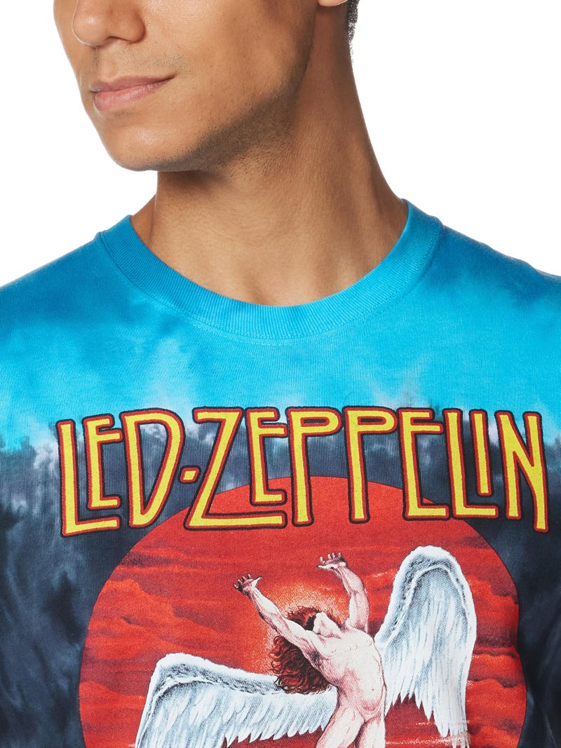 Liquid Blue Men's Led Zeppelin Icarus 1975 T-Shirt, Multi, Large - Image 2